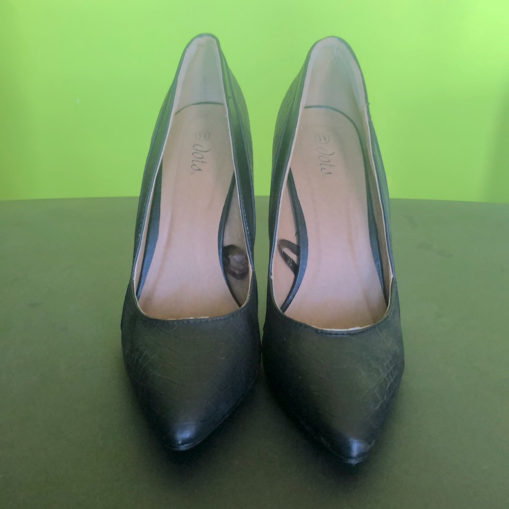 Dots Black High Heels